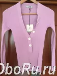 Кофта новая ad style италия 44 46 м s женская фиолетовая лапша вязаная лаванда