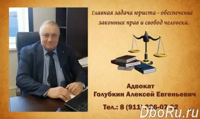 Адвокат Ленинградской областной коллегии адвокатов Алексей Евгеньевич Голубкин