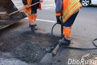 Ямочный ремонт асфальтового покрытия, укладка тротуарной и декоративной плитки