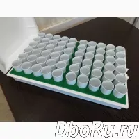 Ящик для стаканчиков лабораторный (на 60 стаканчиков) для отбора проб молока