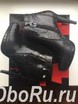 Ботинки left right италия 39 размер кожа черные платформа каблук ботильоны женские кожаные